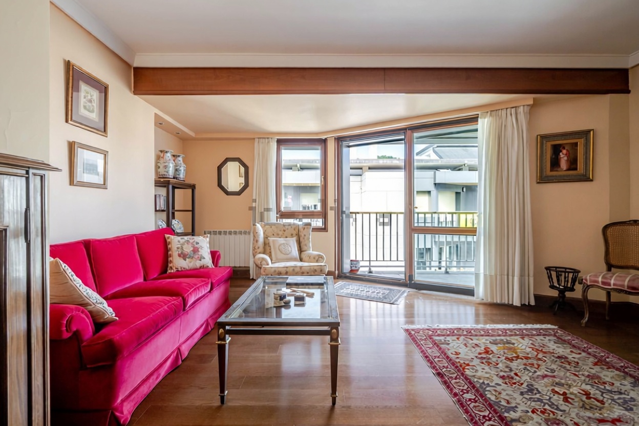 Appartement en première ligne de plage à Zarautz — Séjour