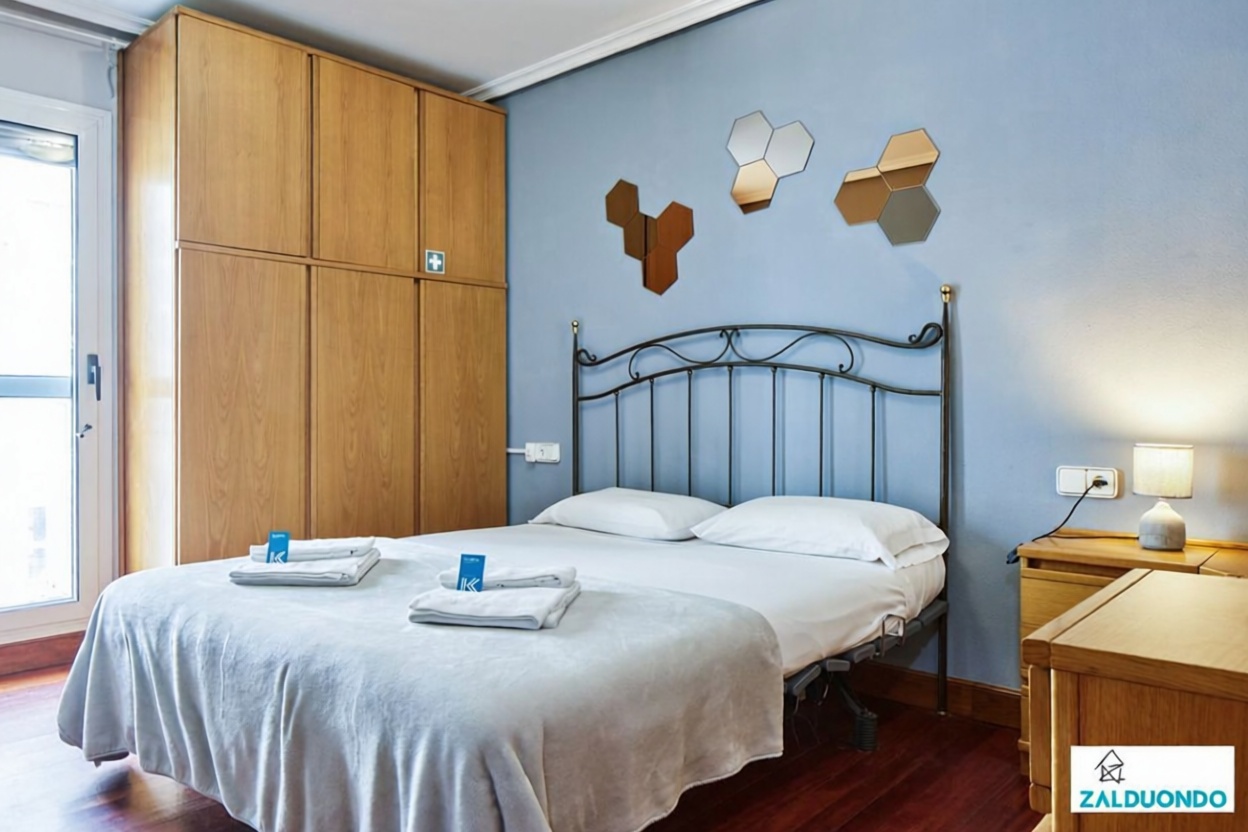 Beachfront flat in Zarautz — Bedroom