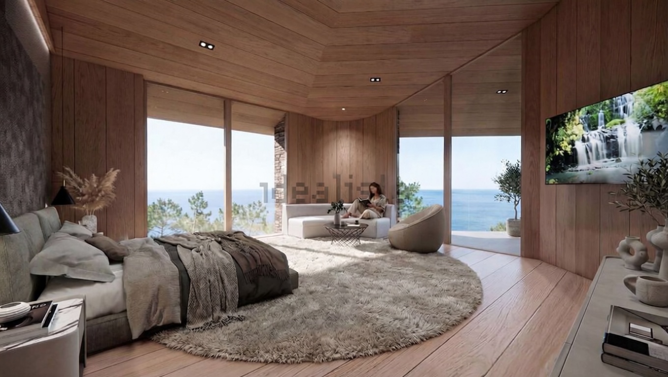 Chalet mit direkter Strandzugang in Donostia-San Sebastián — Schlafzimmer