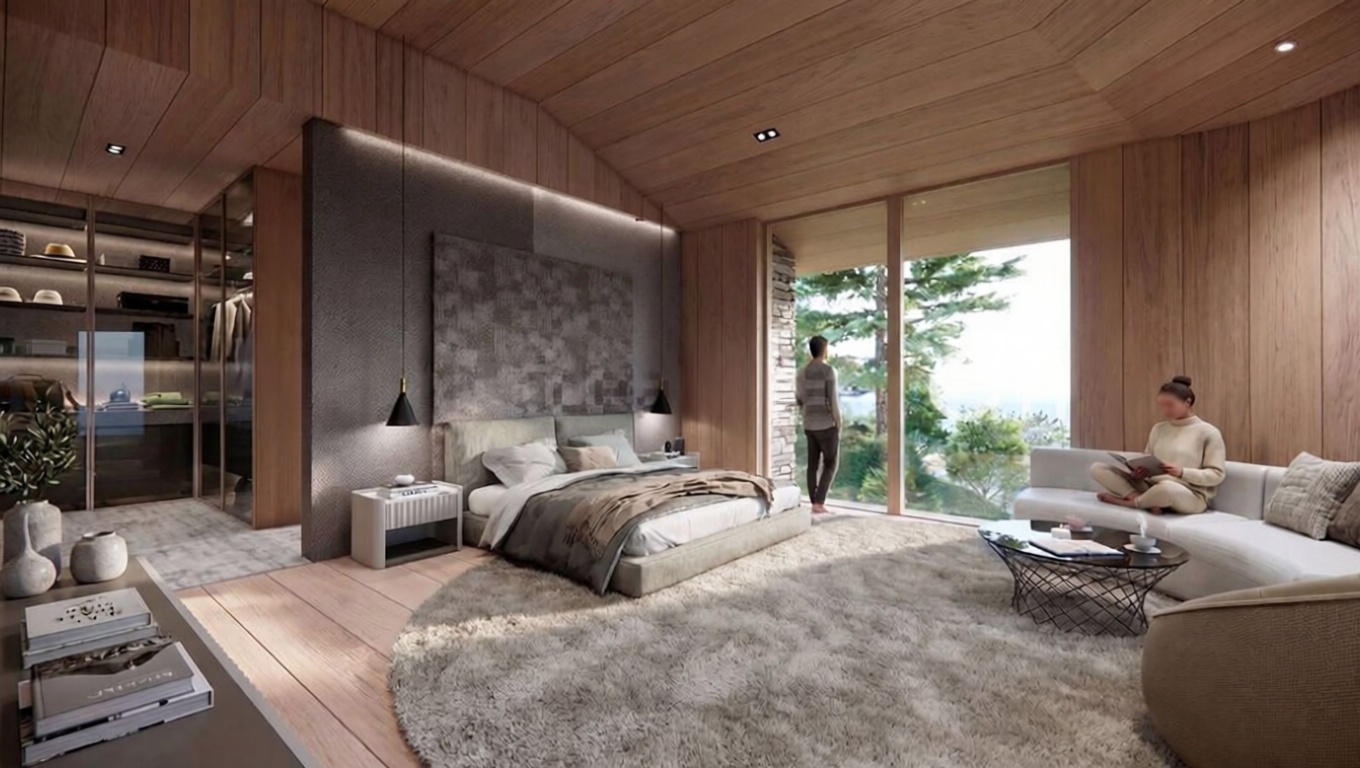 Chalet mit direkter Strandzugang in Donostia-San Sebastián — Schlafzimmer
