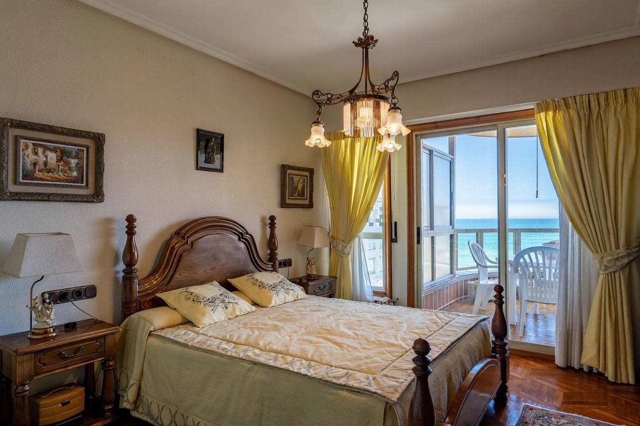Wohnung in erste Strandlinie in Zarautz — Schlafzimmer