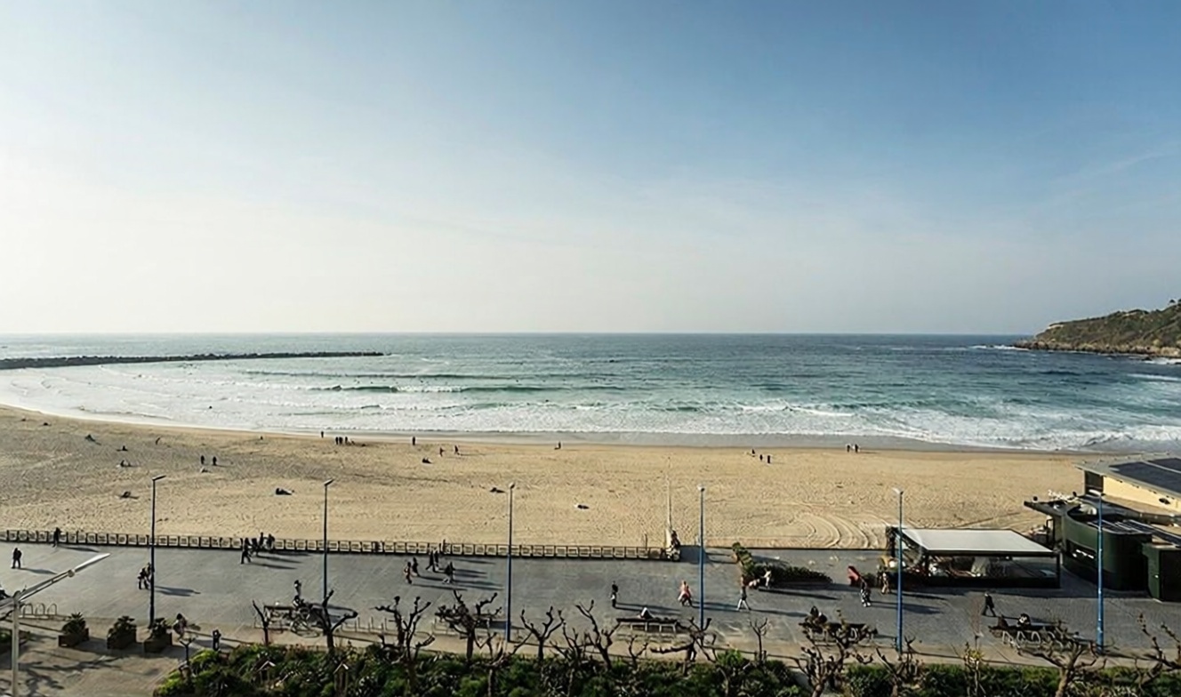 Wohnung in erste Strandlinie in Donostia-San Sebastián — Meerblick