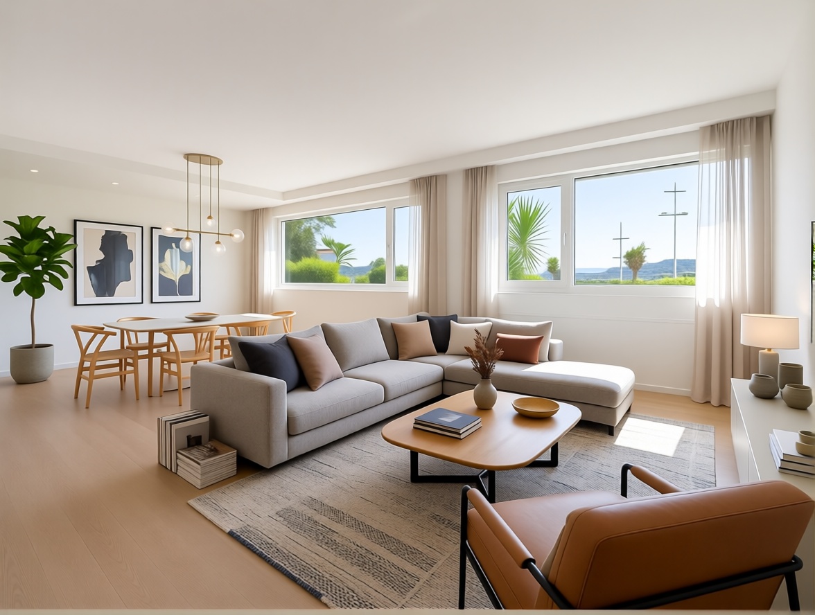 Beachfront flat in Antigua — Living room