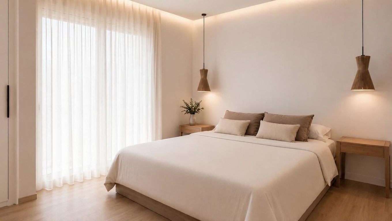 Piso en primera línea de playa en Donostia-San Sebastián — Dormitorio