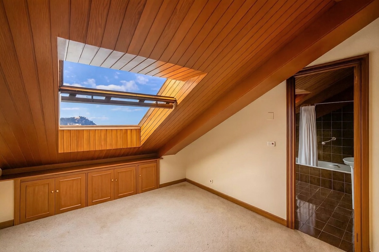 Duplex in erste Strandlinie in Donostia-San Sebastián — Schlafzimmer
