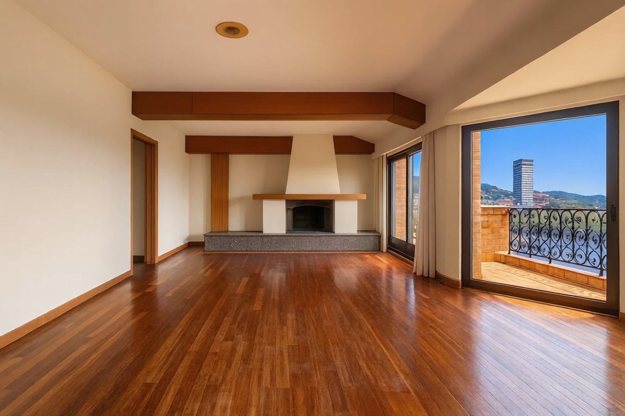 Duplex in erste Strandlinie in Donostia-San Sebastián — Wohnzimmer