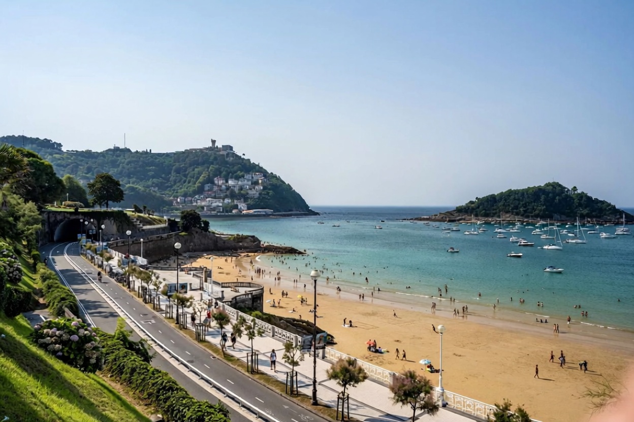 Wohnung in erste Strandlinie in Donostia-San Sebastián — Meerblick