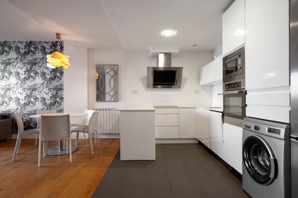 Wohnung in erste Strandlinie in Donostia-San Sebastián — Küche