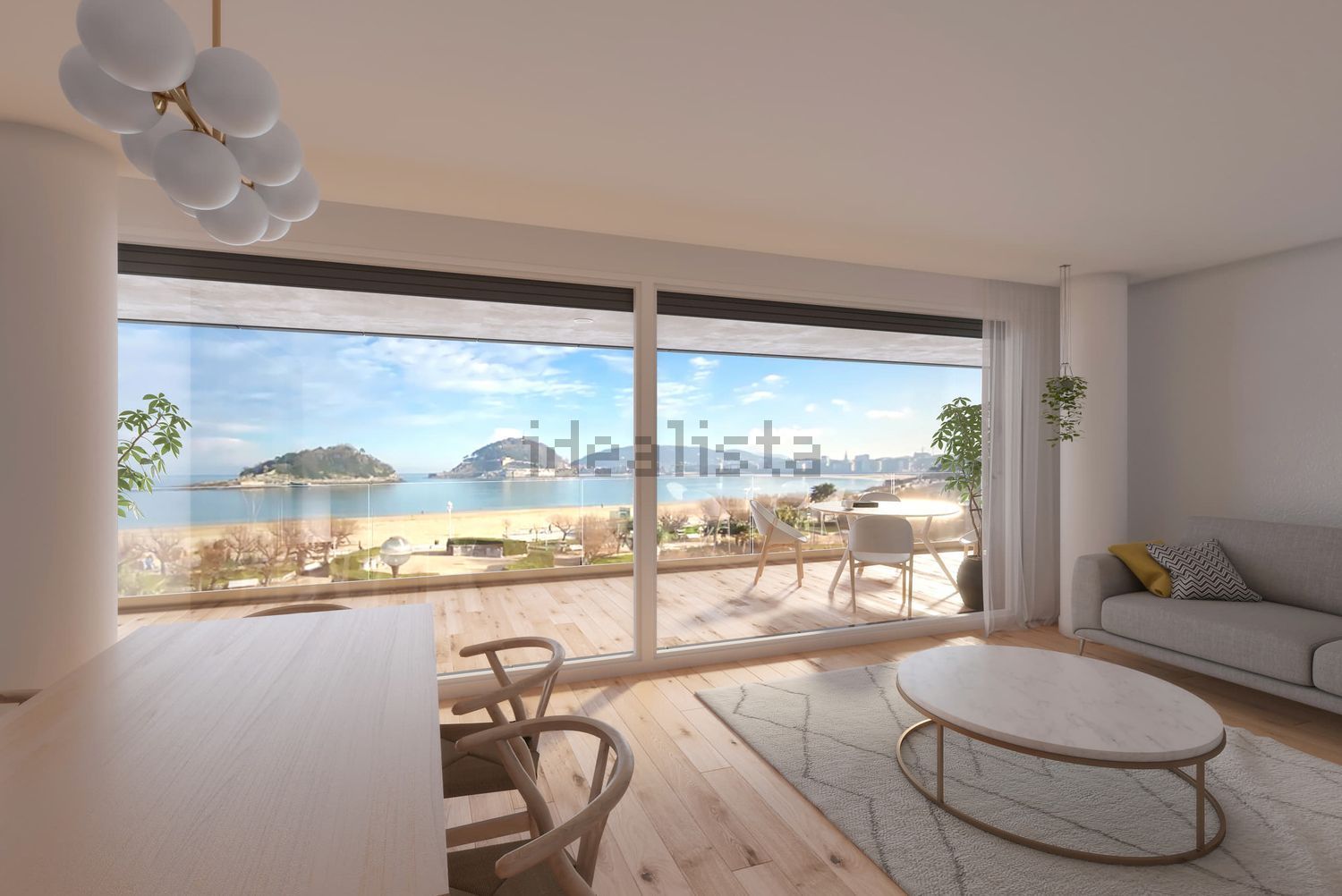 Dúplex en primera línea de playa en Antigua — Salón