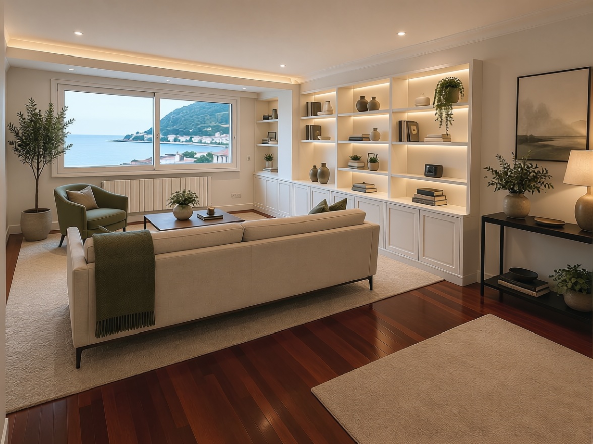 Wohnung in erste Strandlinie in Donostia-San Sebastián — Wohnzimmer