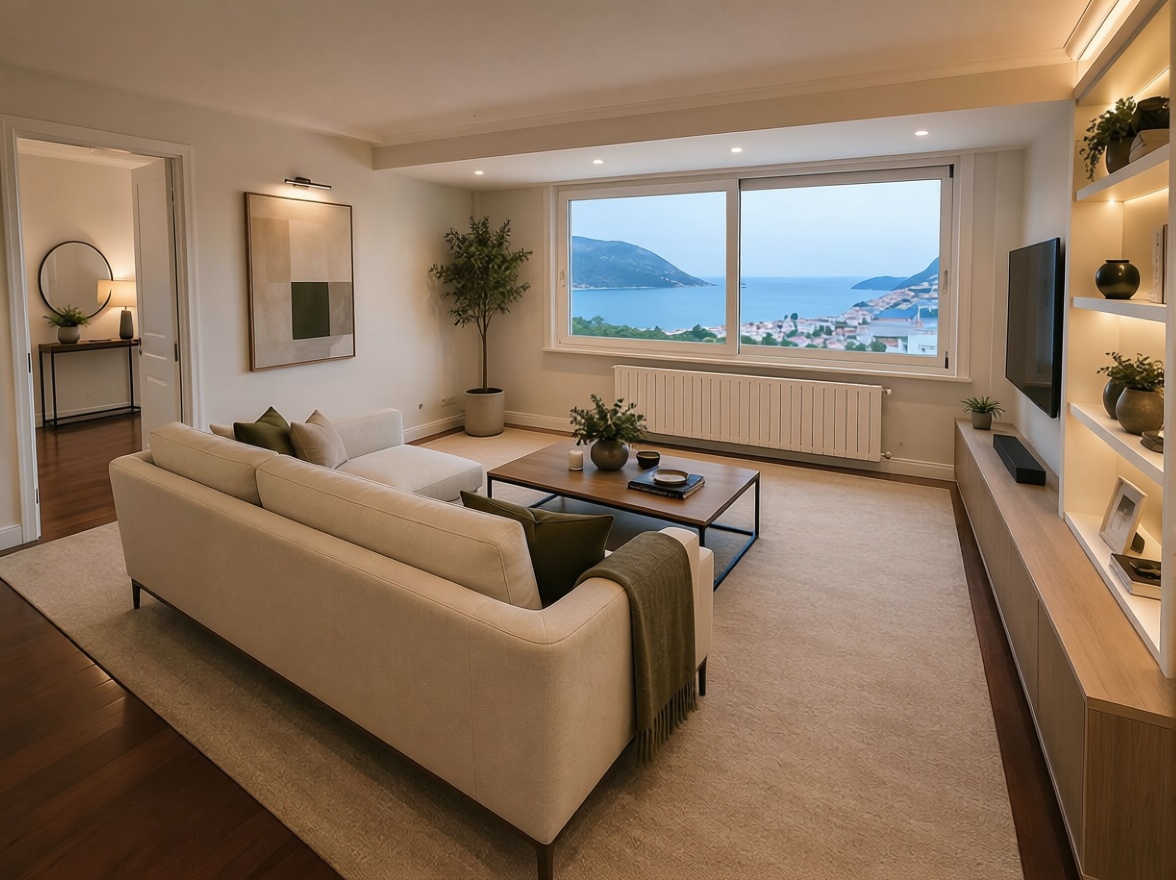 Wohnung in erste Strandlinie in Donostia-San Sebastián — Wohnzimmer