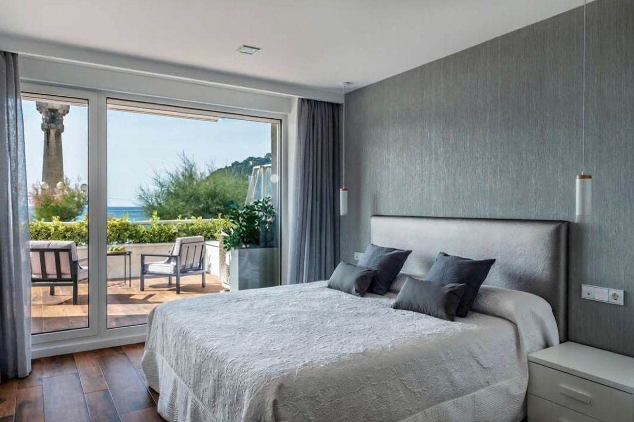 Wohnung in erste Strandlinie in Donostia-San Sebastián — Schlafzimmer