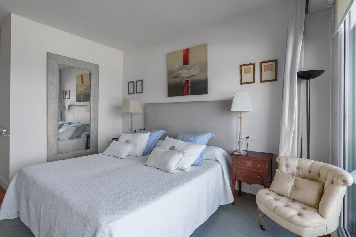 Wohnung in erste Strandlinie in Donostia-San Sebastián — Schlafzimmer