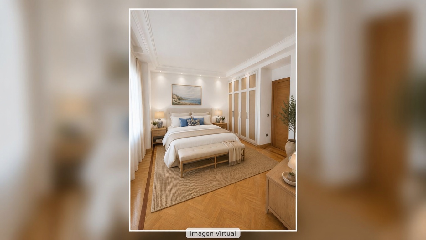 Wohnung in erste Strandlinie in Donostia-San Sebastián — Schlafzimmer