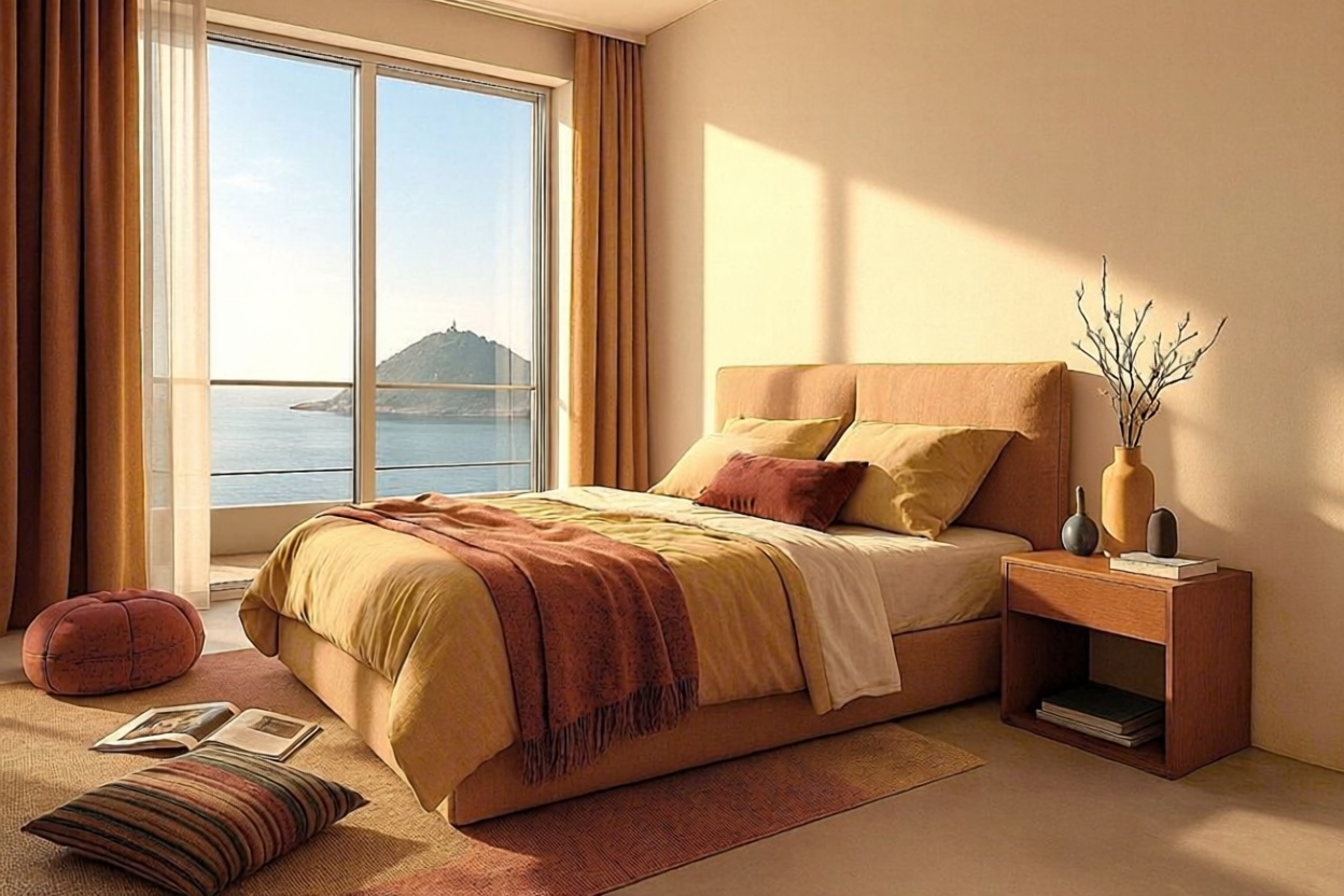 Wohnung in erste Strandlinie in Donostia-San Sebastián — Schlafzimmer