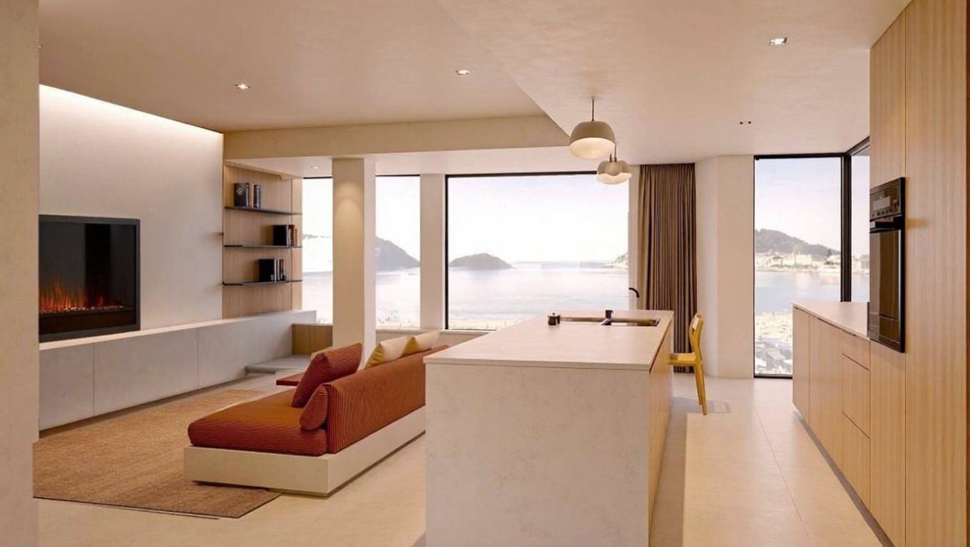 Wohnung in erste Strandlinie in Donostia-San Sebastián — Küche