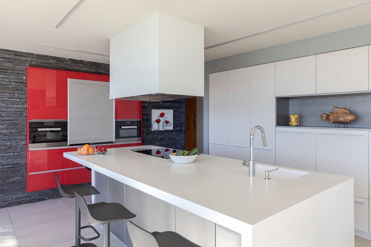 Chalet mit direkter Strandzugang in Hondarribia — Küche