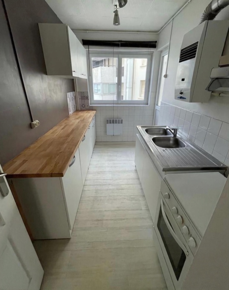 Wohnung in erste Strandlinie in Labort, País Vasco Francés — Küche