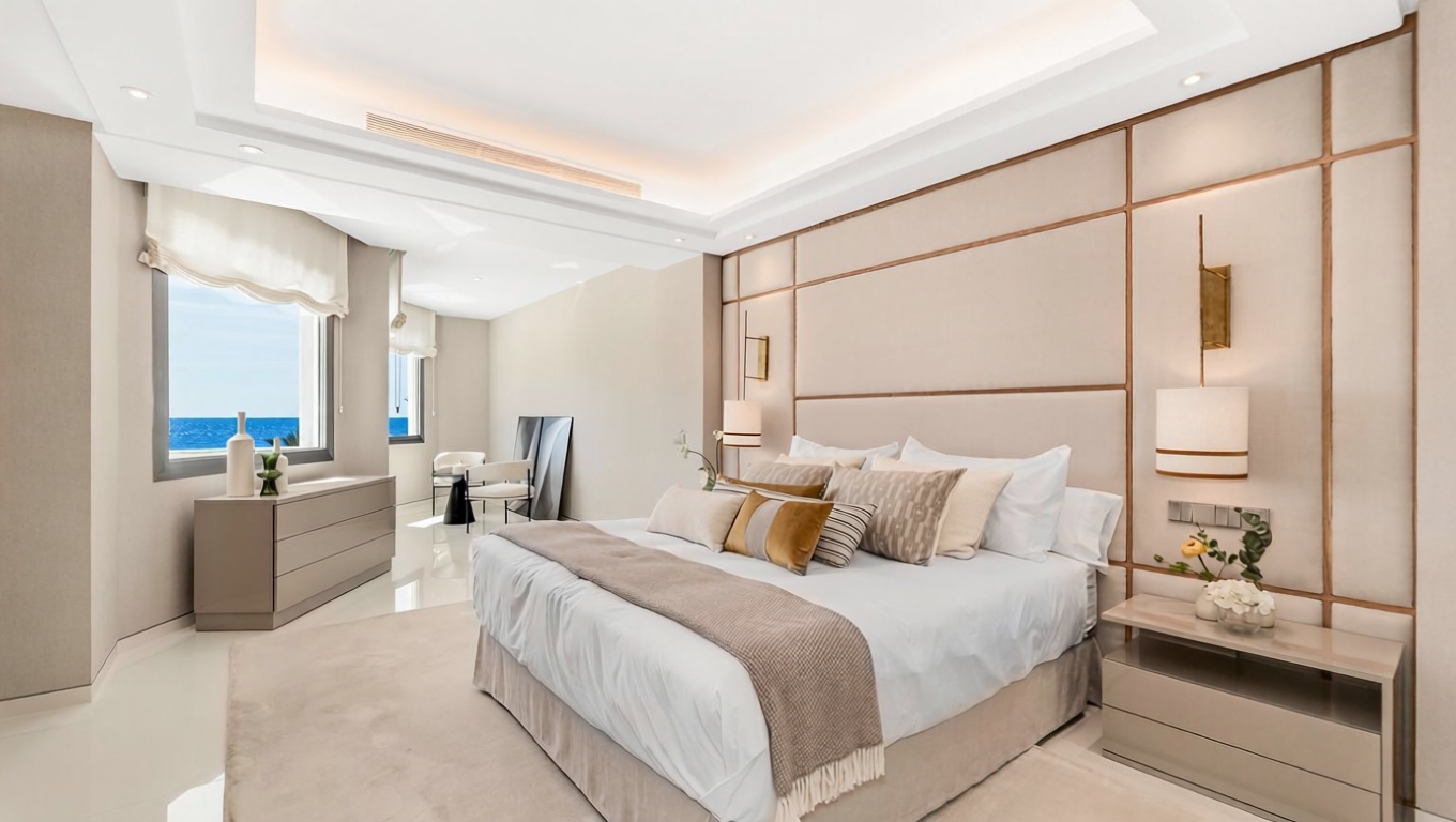 Apartamento em primeira linha de praia em Marbella — Quarto