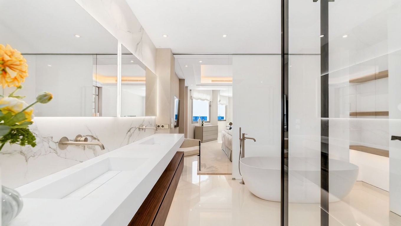 Apartamento em primeira linha de praia em Marbella — Casa banho