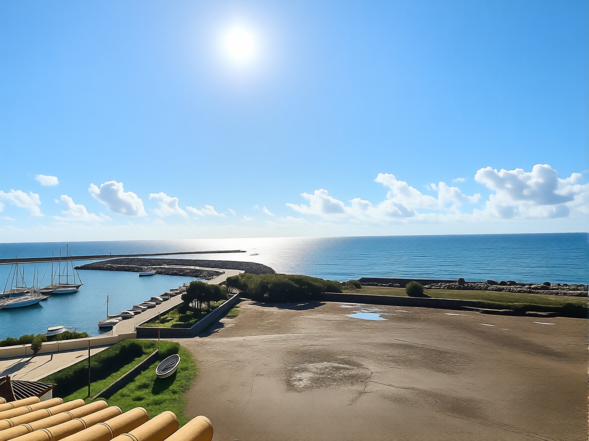 Chalet con acceso directo a playa en Estepona — Vista mar