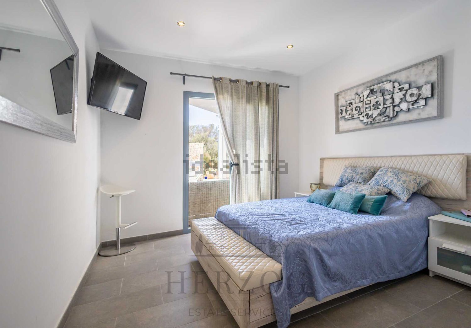 Chalet with direct beach access in Santanyí — Bedroom