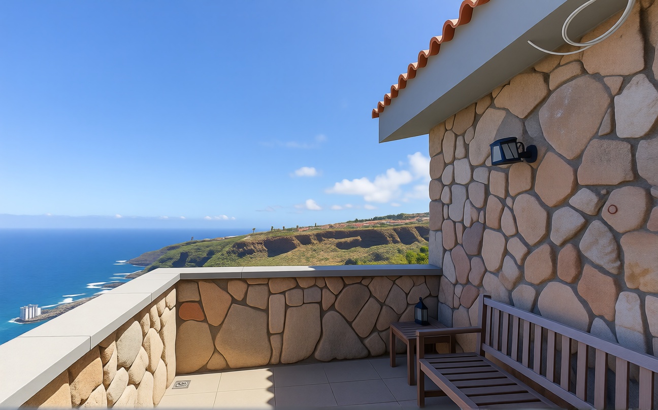 Chalet with direct beach access in Tenerife — Sea terrace