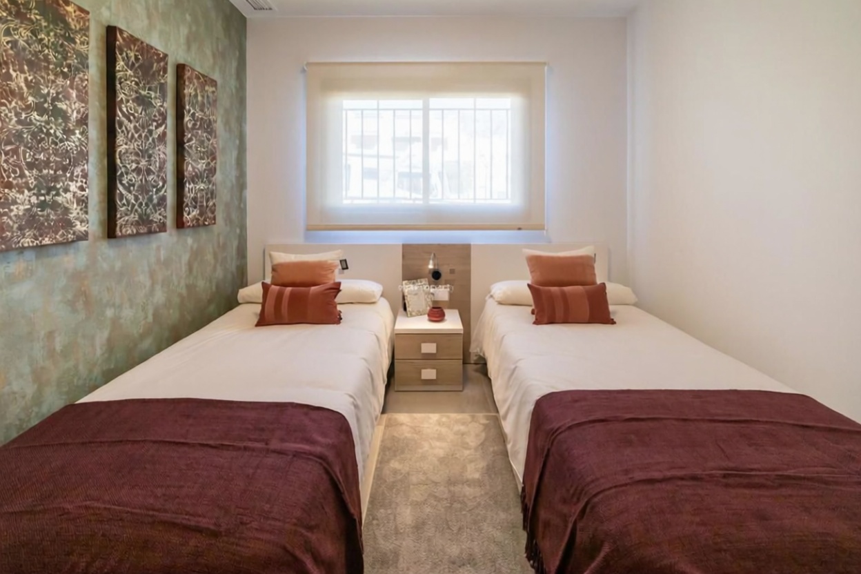 Appartement en première ligne de plage à Ajo — Chambre