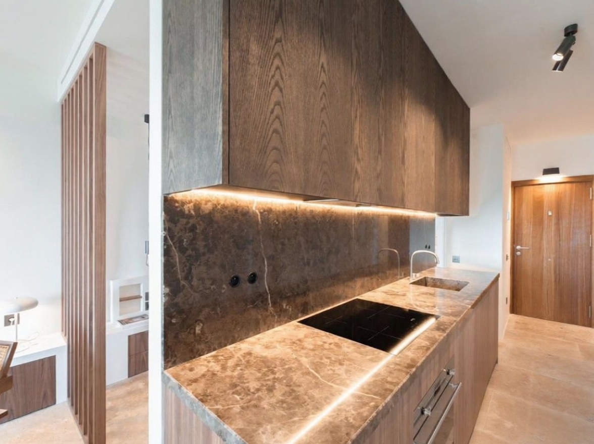 Beachfront flat in Santa Eulalia del Río — Kitchen