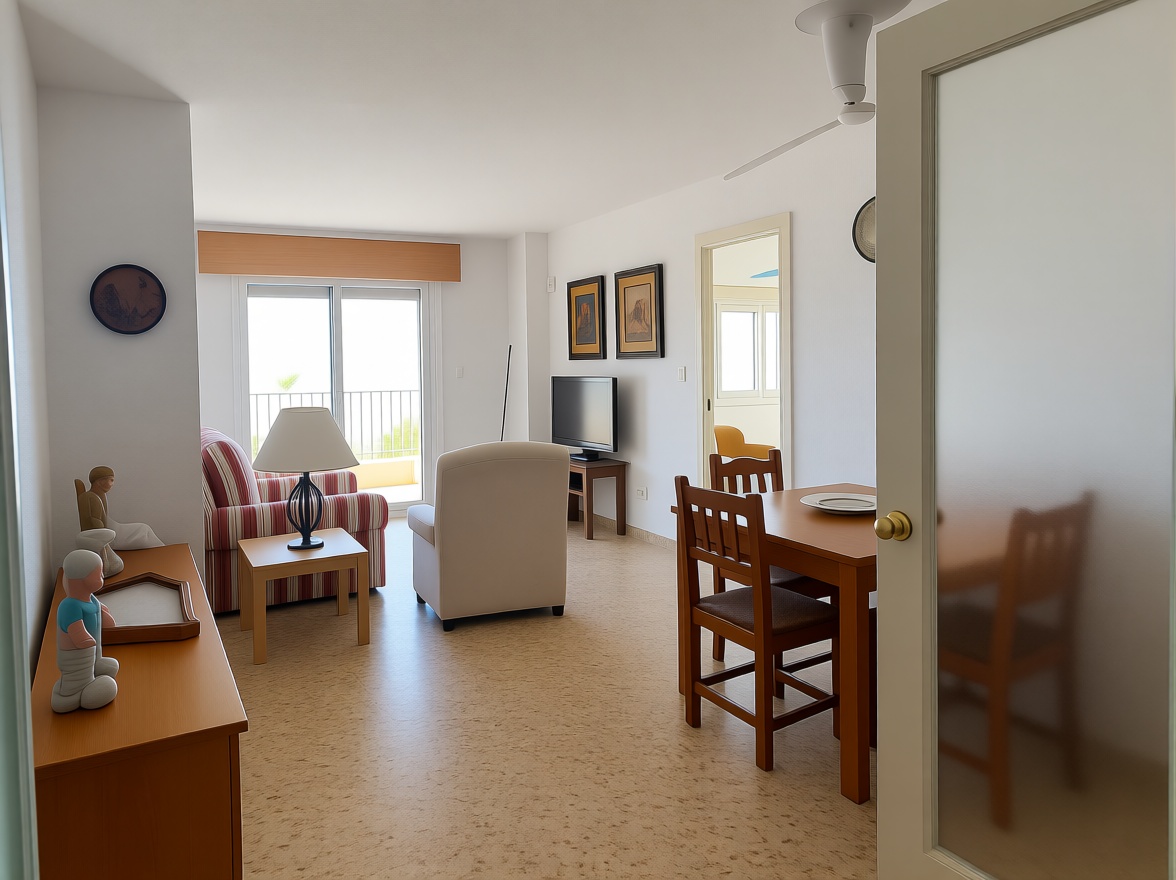 Beachfront flat in Torrevieja — Living room