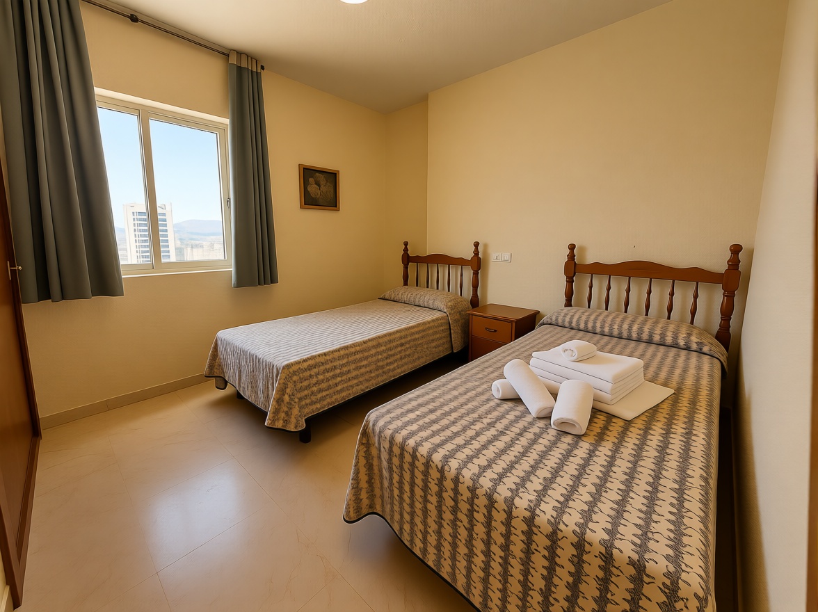 Piso en primera línea de playa en Benidorm — Dormitorio