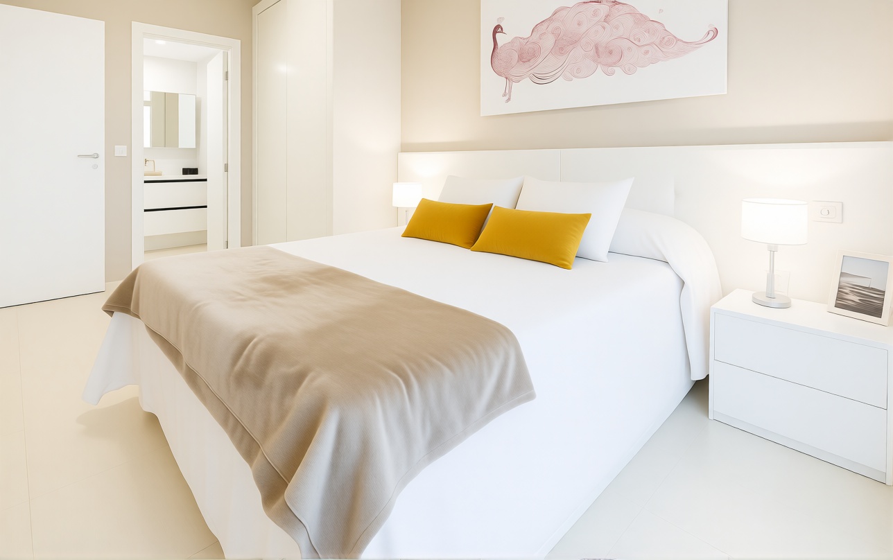 Piso en venta en primera línea de playa en Oropesa del Mar — Dormitorio