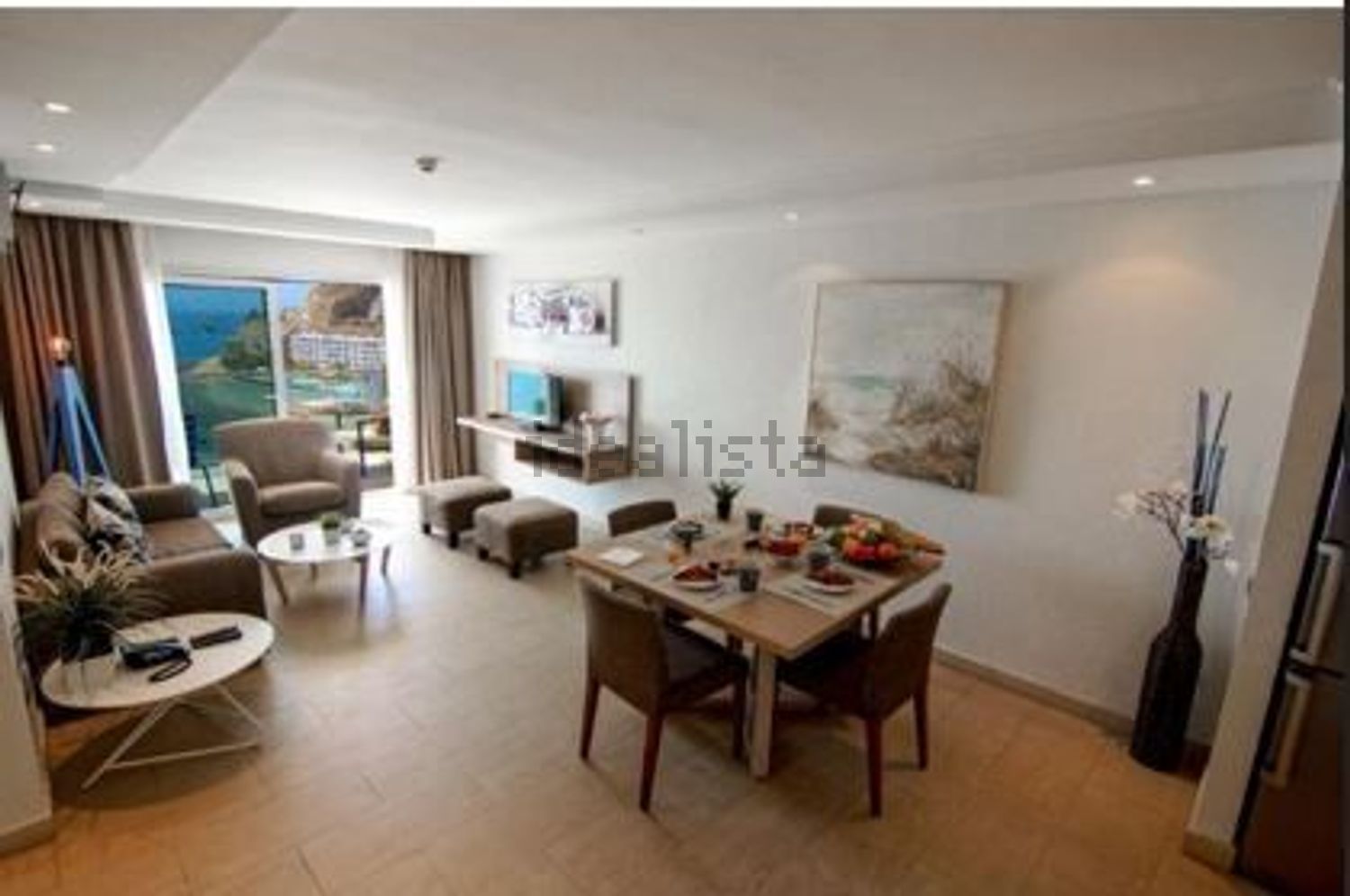 Seafront attic in Mogán — Living room