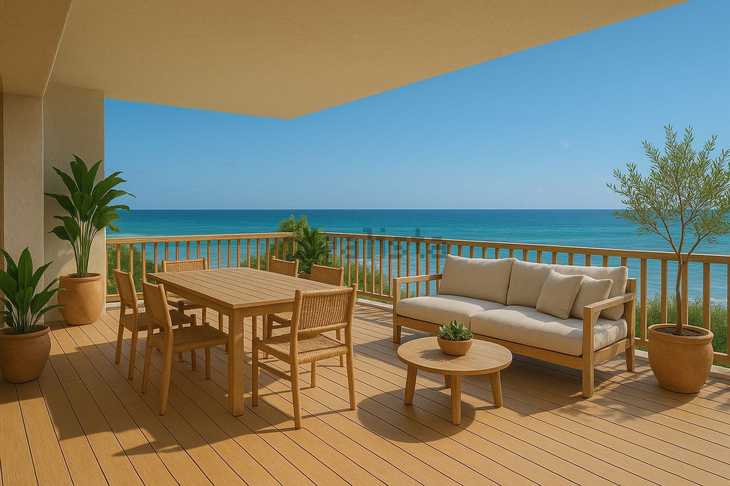 Chalet with direct beach access in Marín — Sea terrace