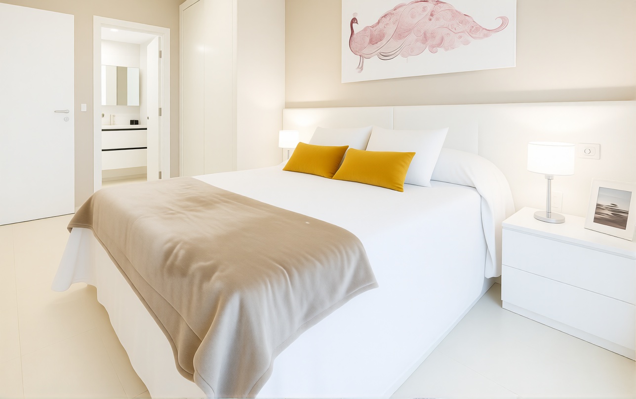 Квартира на продажу на первой линии пляжа в Oropesa del Mar — Спальня
