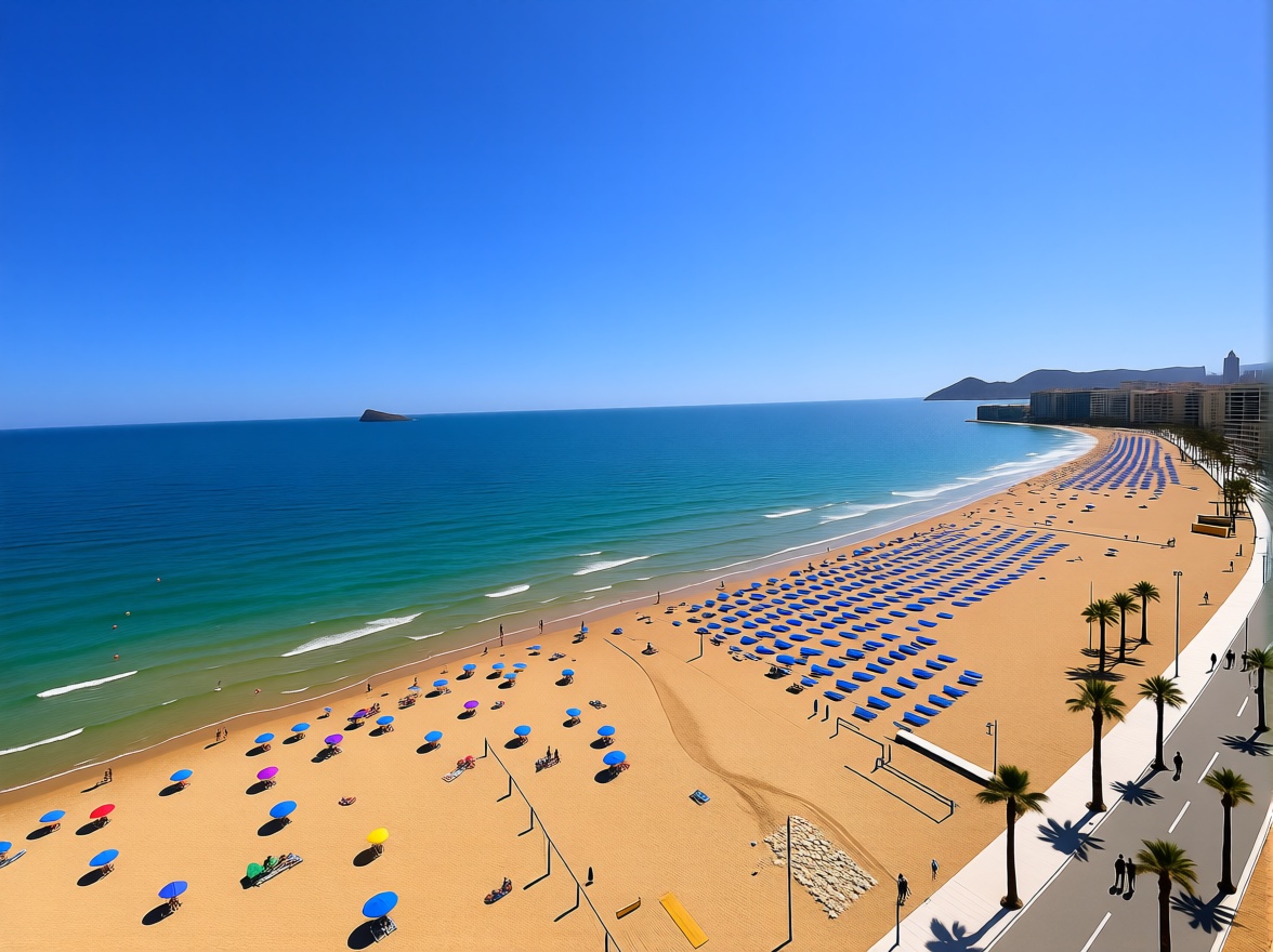 Flat on the Frontline Beach in Benidorm — Sea view
