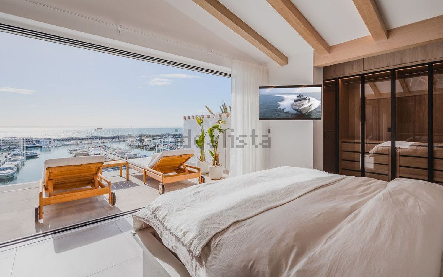 Duplex en première ligne de plage à Marbella — Chambre