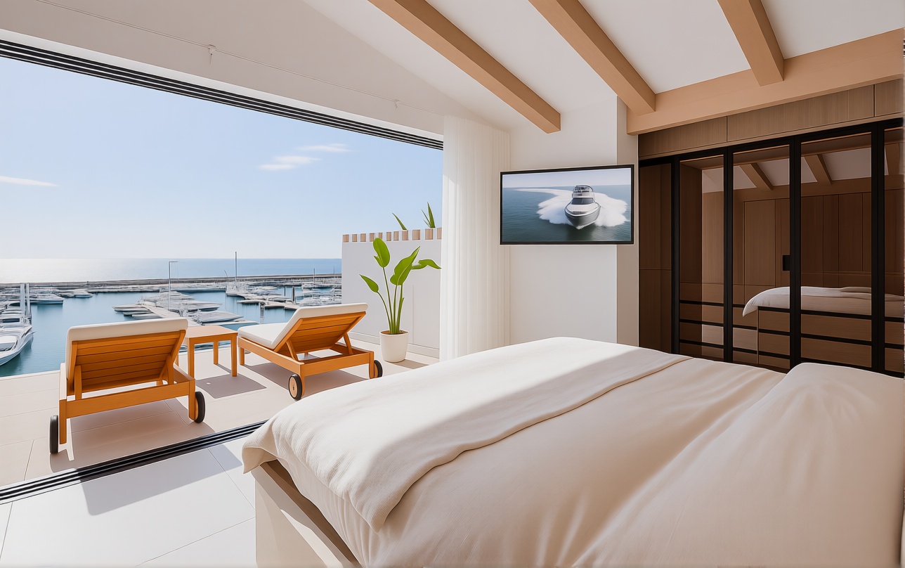 Дуплекс первая линия пляжа в Marbella — Спальня
