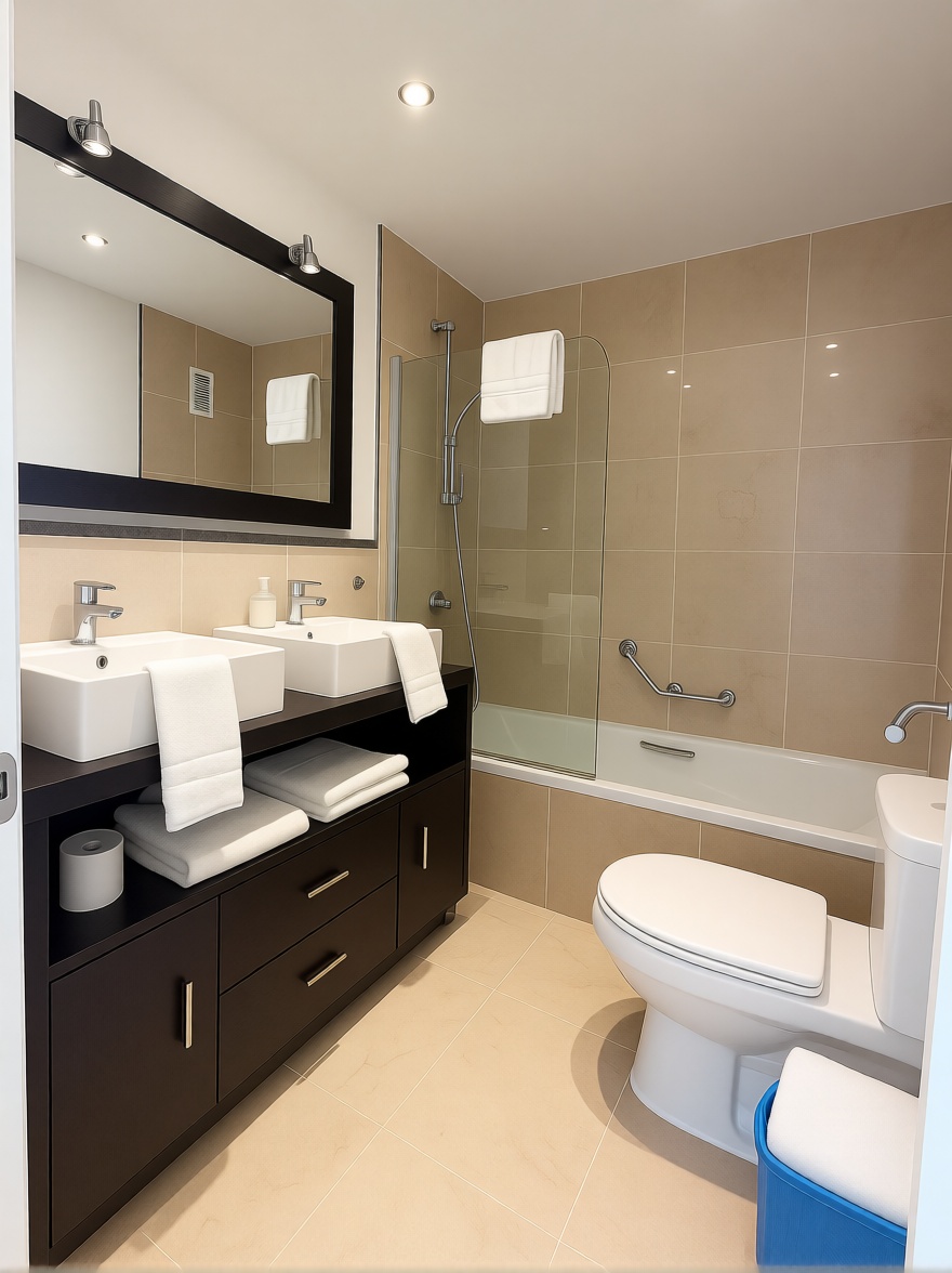 Beachfront flat in Torrox — Bathroom