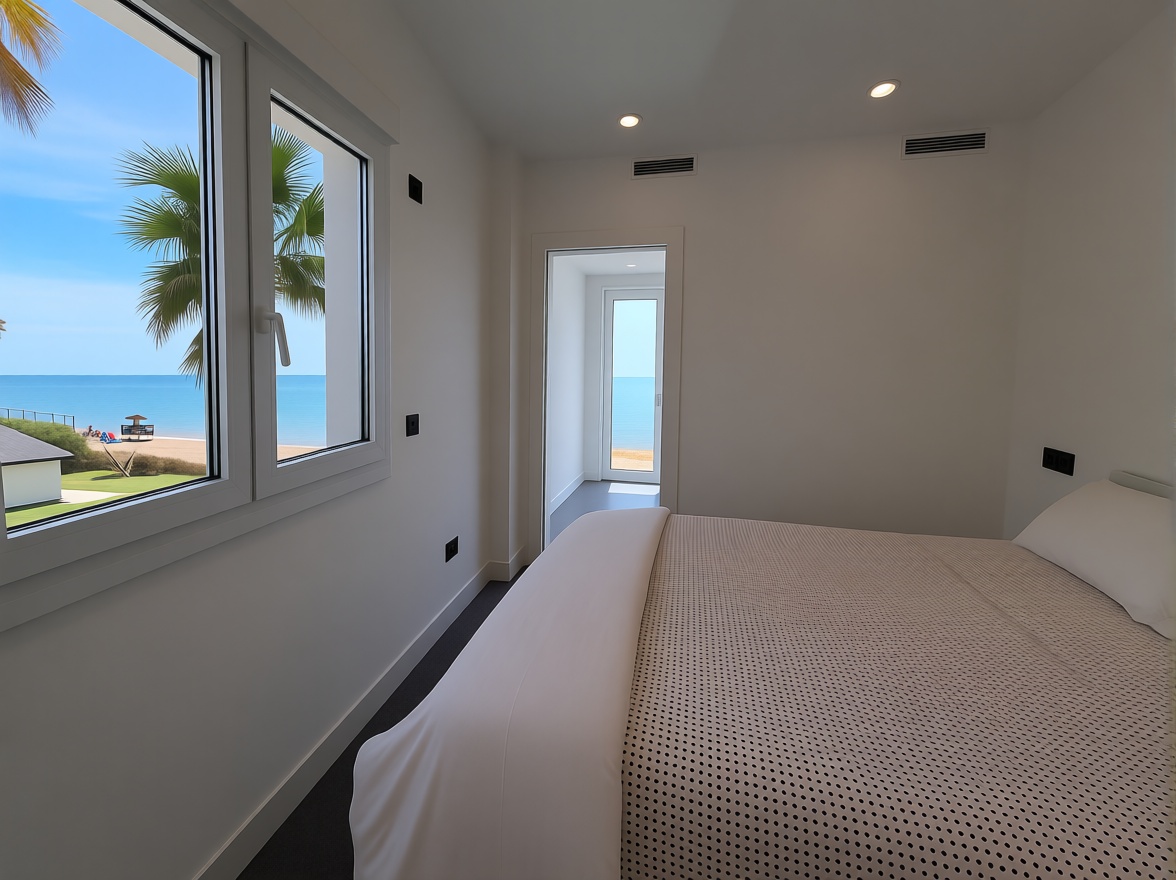 Apartamento em primeira linha de praia em Mijas — Quarto