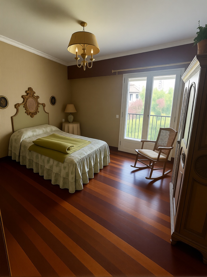 Duplex in erste Strandlinie in Hondarribia — Schlafzimmer