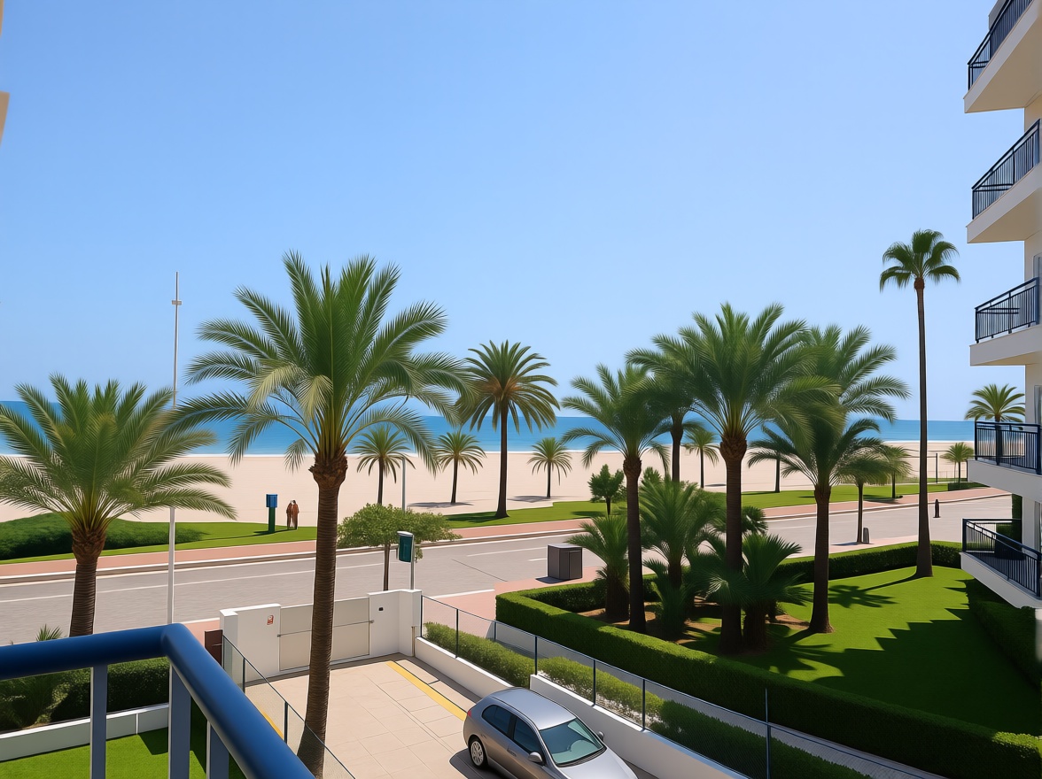 Apartamento em primeira linha de praia em Gandia — Vista mar