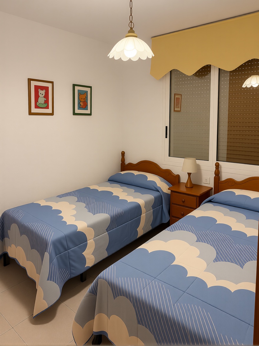 Piso en venta en primera línea de playa en Peñíscola — Dormitorio