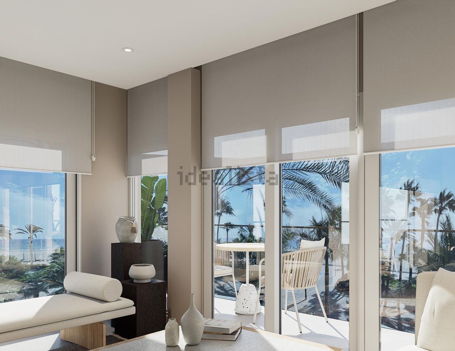 Apartamento em primeira linha de praia em Estepona — Terraço mar