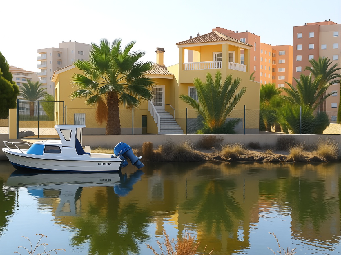 Chalet avec accès direct à la plage à La Manga del Mar Menor — Vue mer