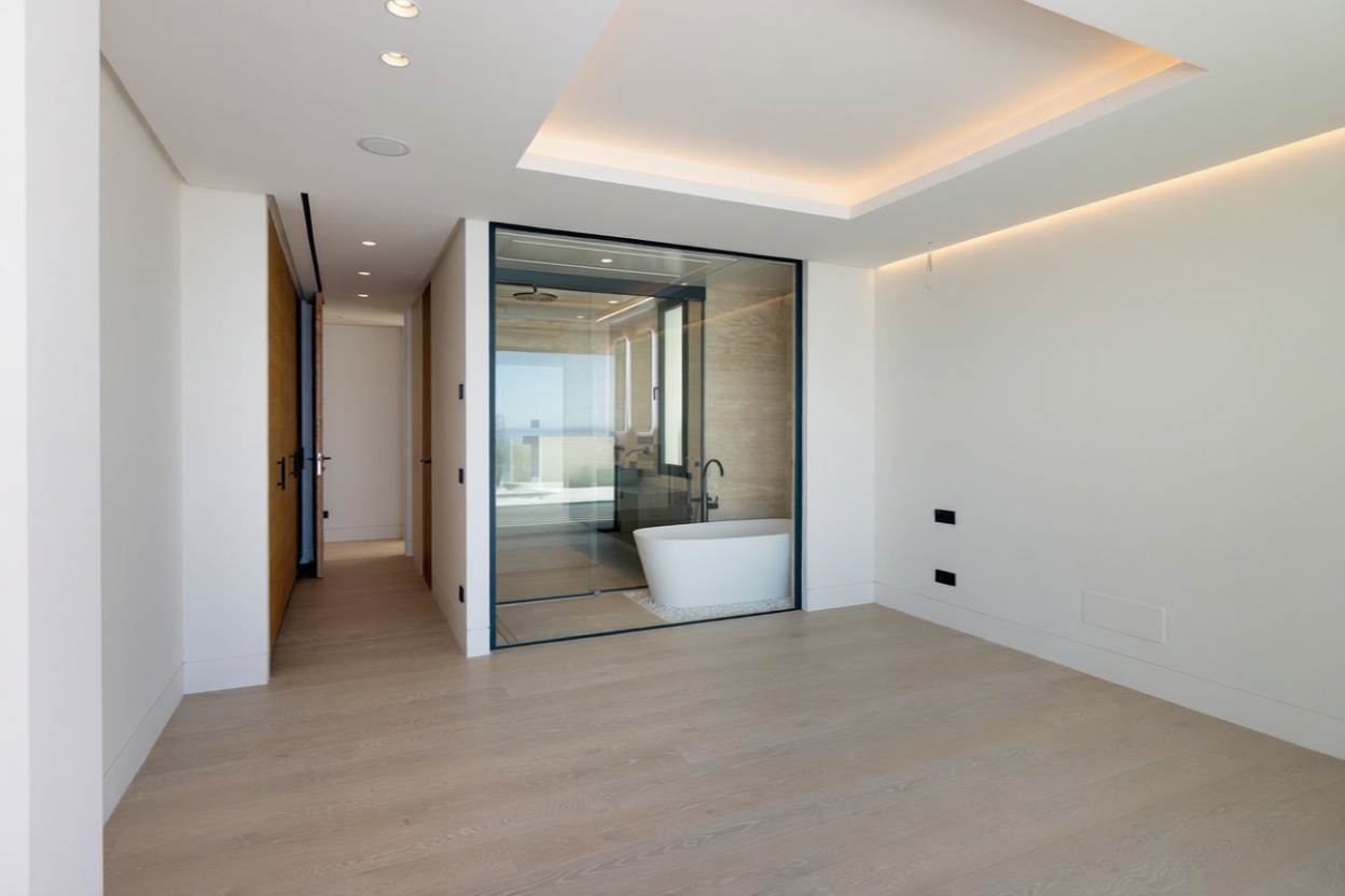 Appartement en première ligne de plage à Estepona — Chambre