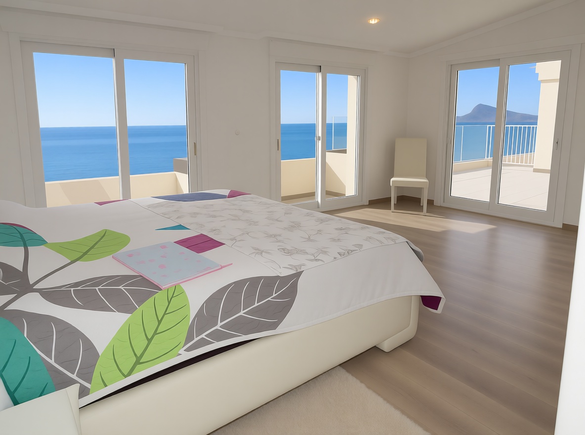 Grenier aménagé à vendre en première ligne de mer à Altea — Chambre