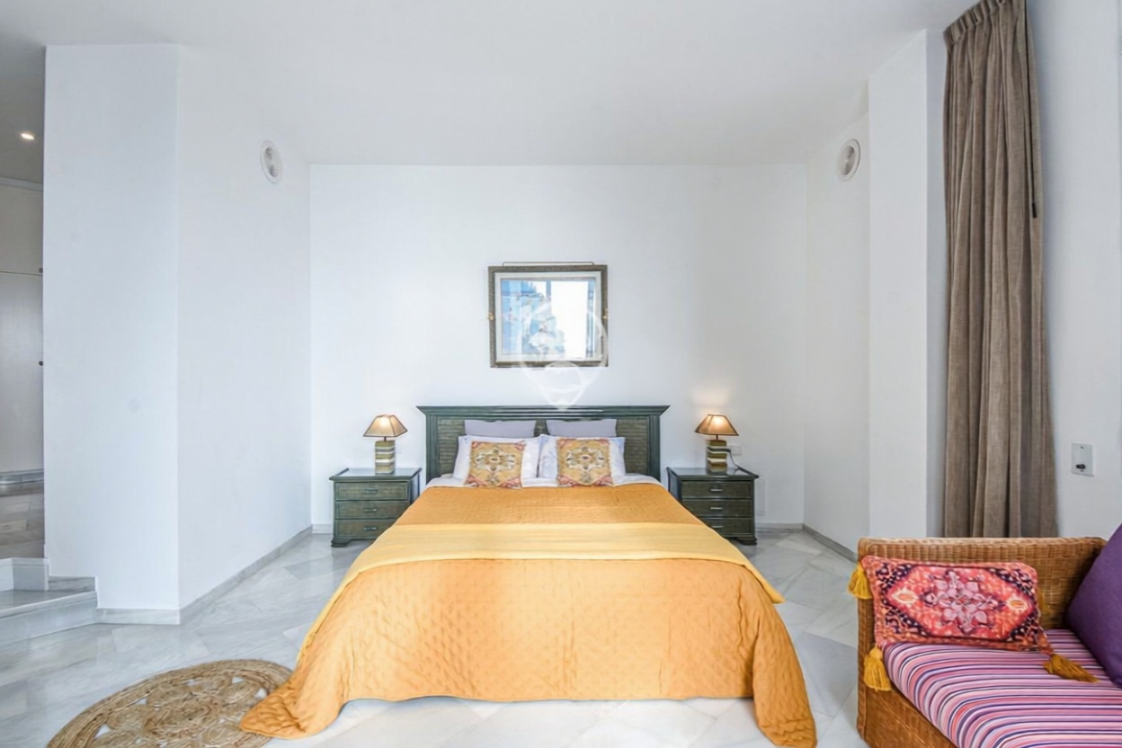 Chalet con acceso directo a playa en Lloret de Mar — Dormitorio