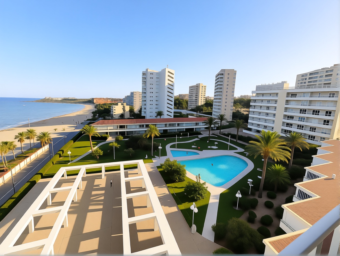 Appartement en première ligne de plage à Alicante — Vue mer
