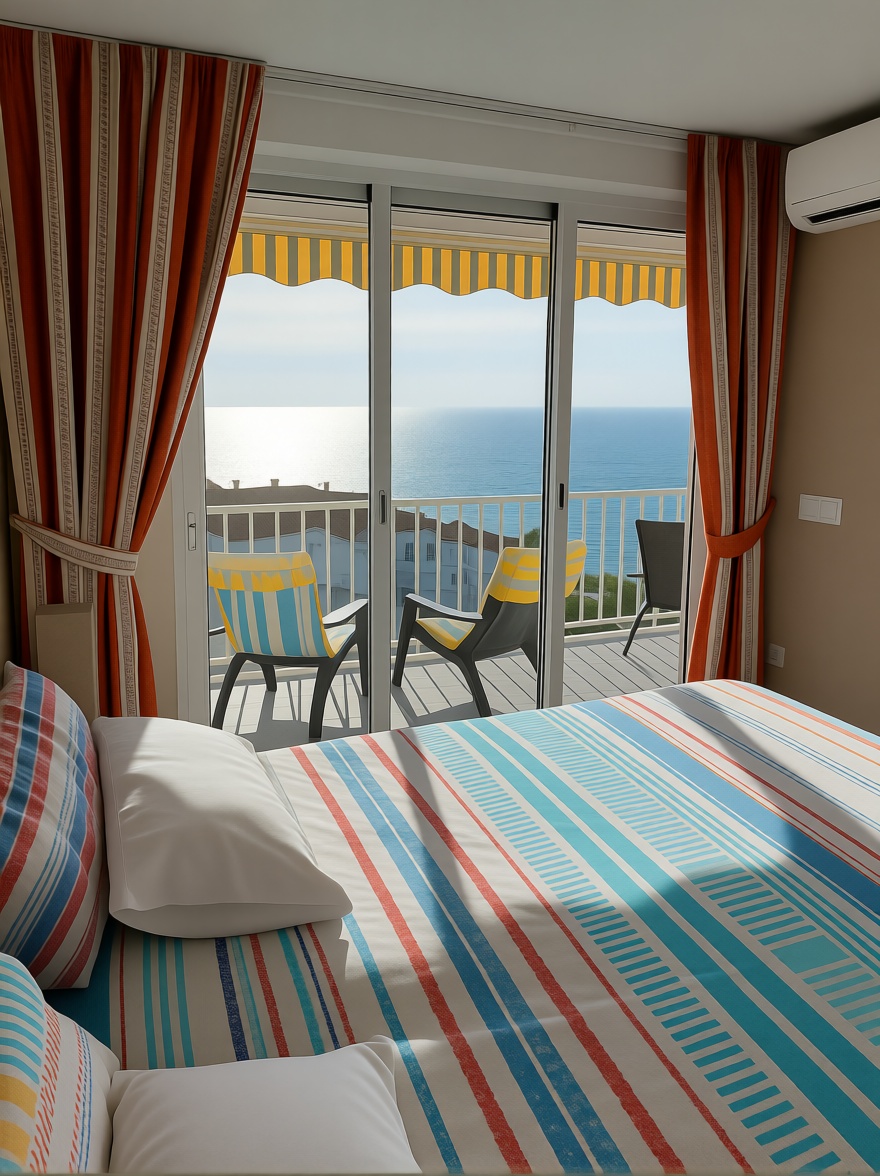 Appartement en première ligne de plage à Nerja — Chambre